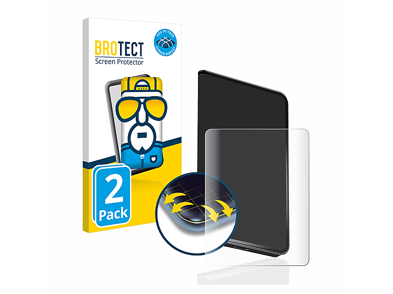 BROTECT 2x Flex Full-Cover 3D Curved Schutzfolie(für Ledger Stax crypto wallet)