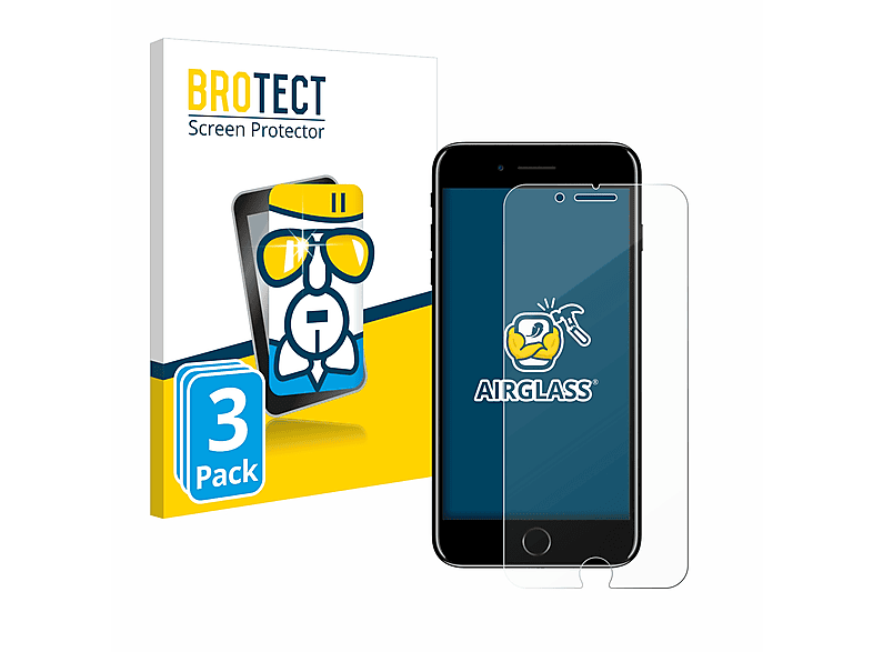 Airglass Schutzfolie(für BROTECT iPhone Apple Plus) 7 3x klare