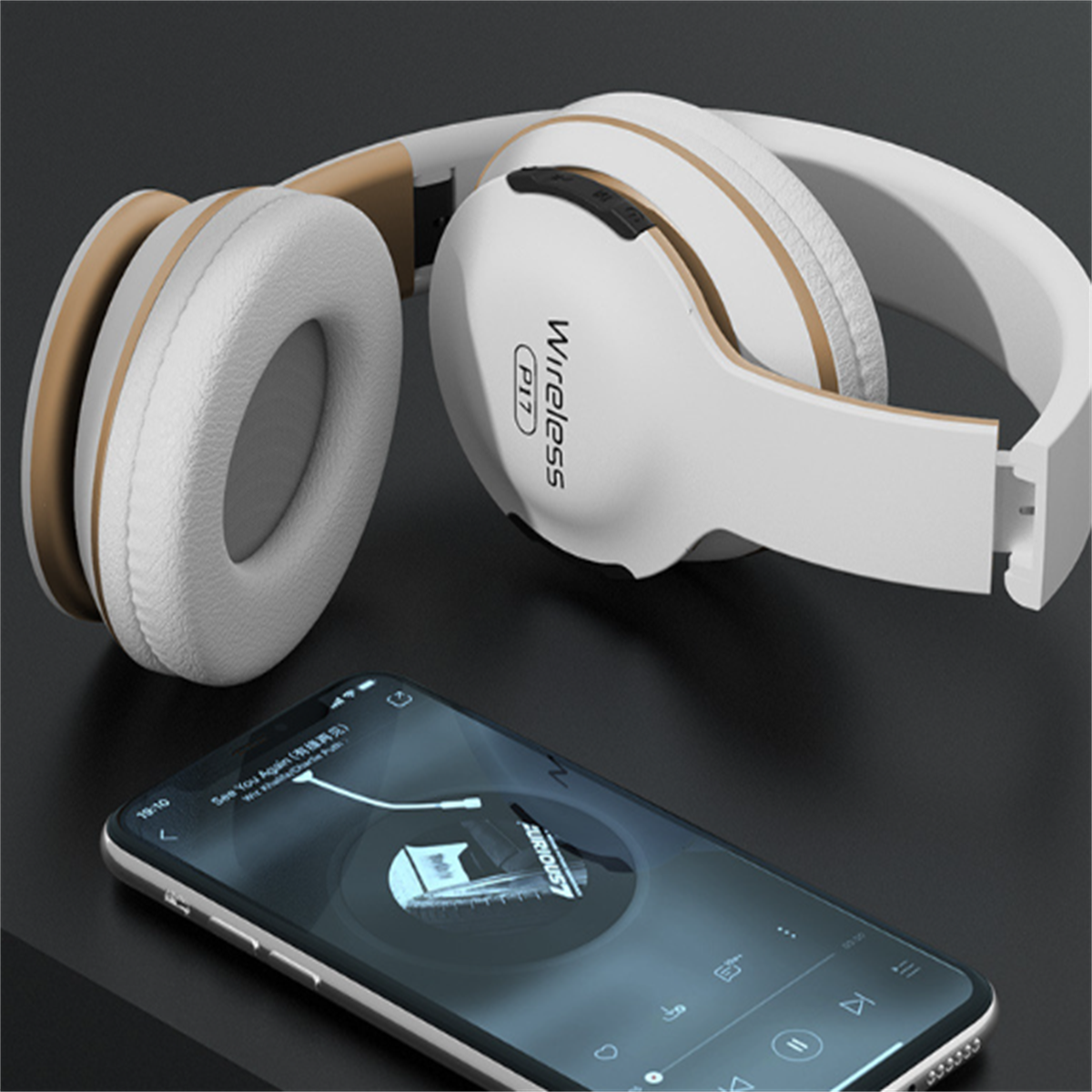 Bass, Bluetooth-Verbindung Headset SYNTEK Over-ear starkem und Rot kabelloser Bluetooth Kopfhörer mit Bluetooth