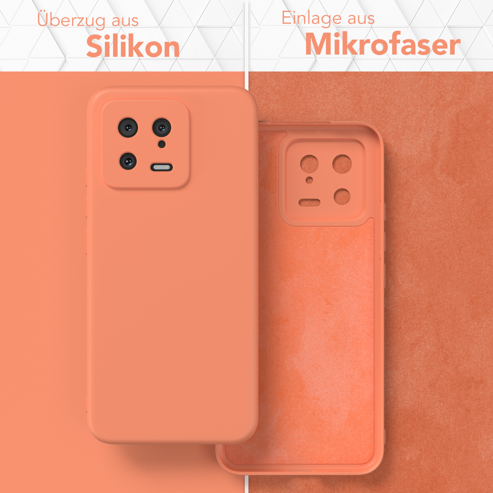 Backcover, CASE EAZY TPU Xiaomi, Matt, Silikon 13, Handycase Orange