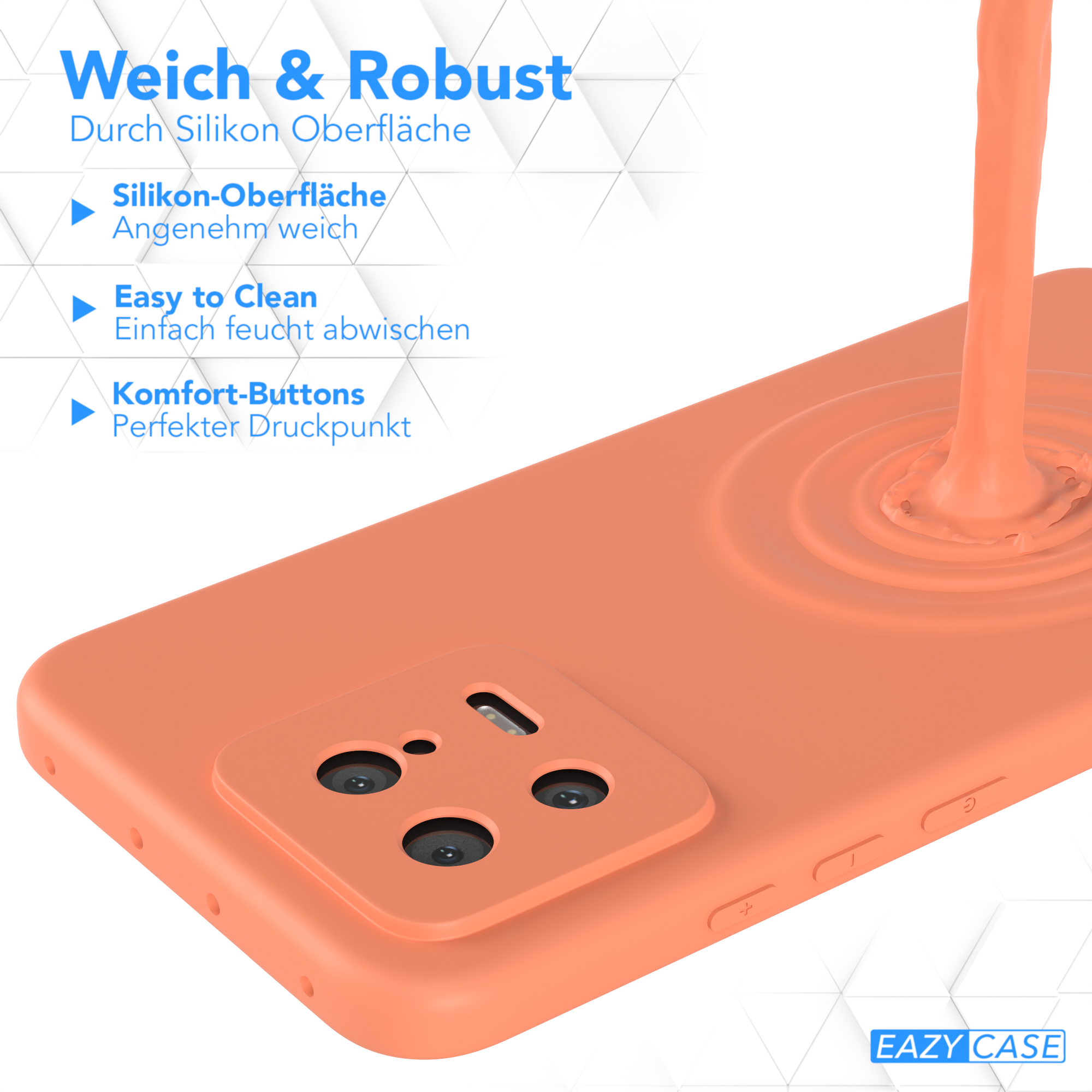 Orange EAZY Matt, CASE Xiaomi, TPU 13, Silikon Backcover, Handycase