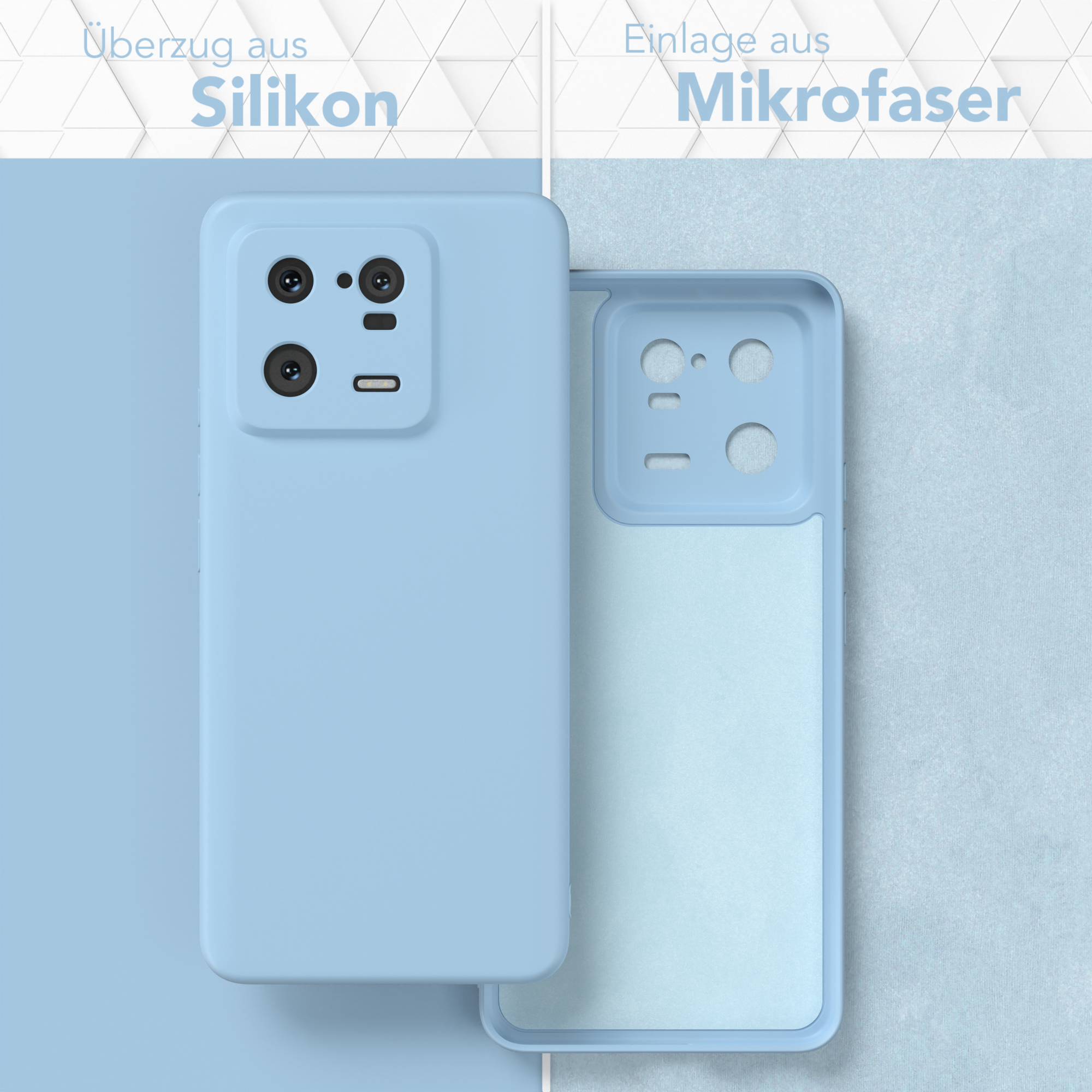 EAZY CASE TPU Backcover, Handycase Matt, 13 Hellblau Pro, Xiaomi, Silikon