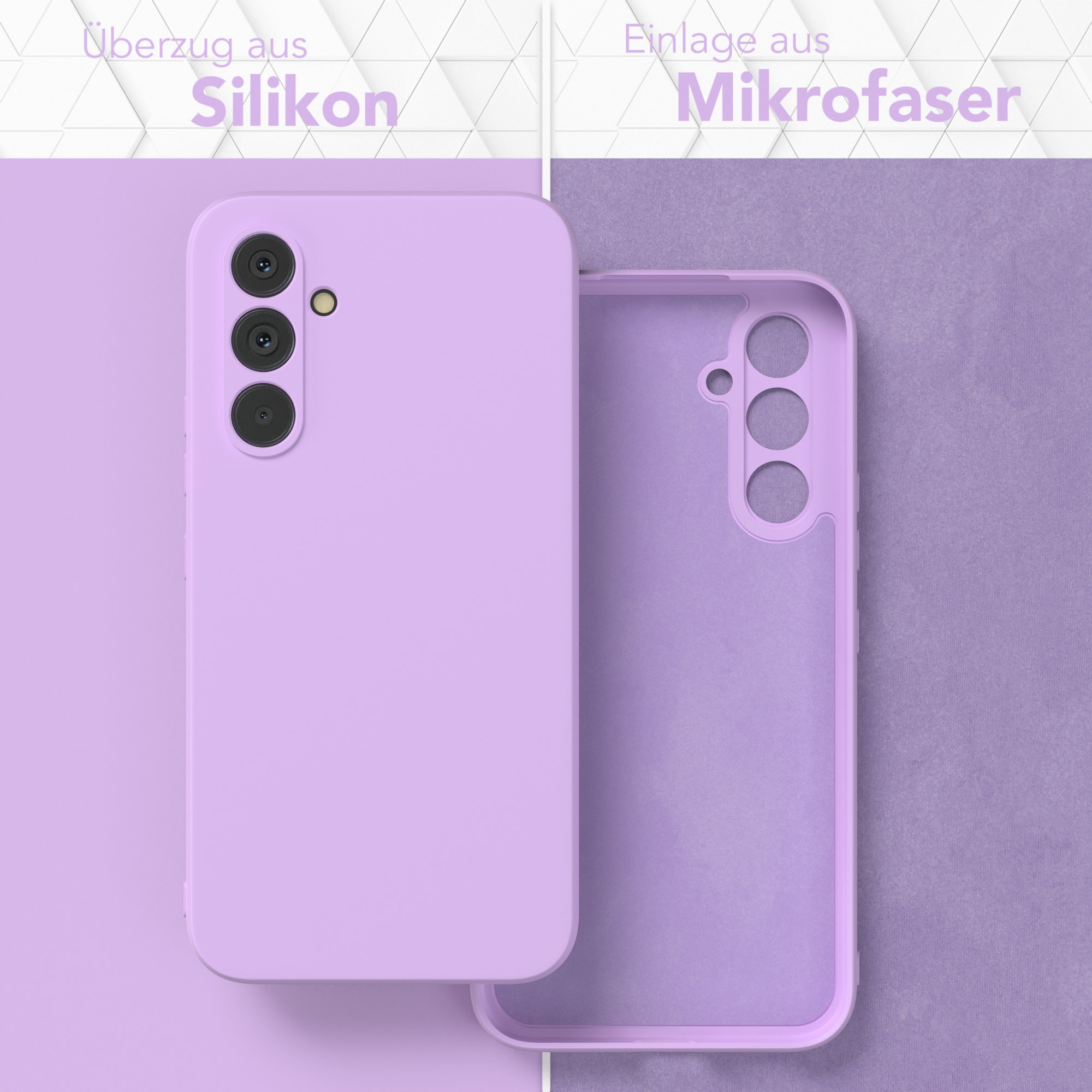 EAZY CASE TPU Silikon Handycase A54, Matt, Galaxy Lila Samsung, Lavendel Backcover