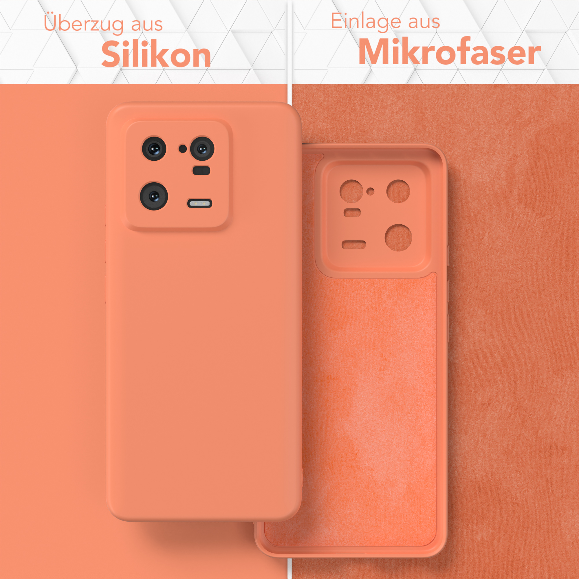 Orange Silikon EAZY CASE TPU Handycase Pro, Xiaomi, Matt, 13 Backcover,