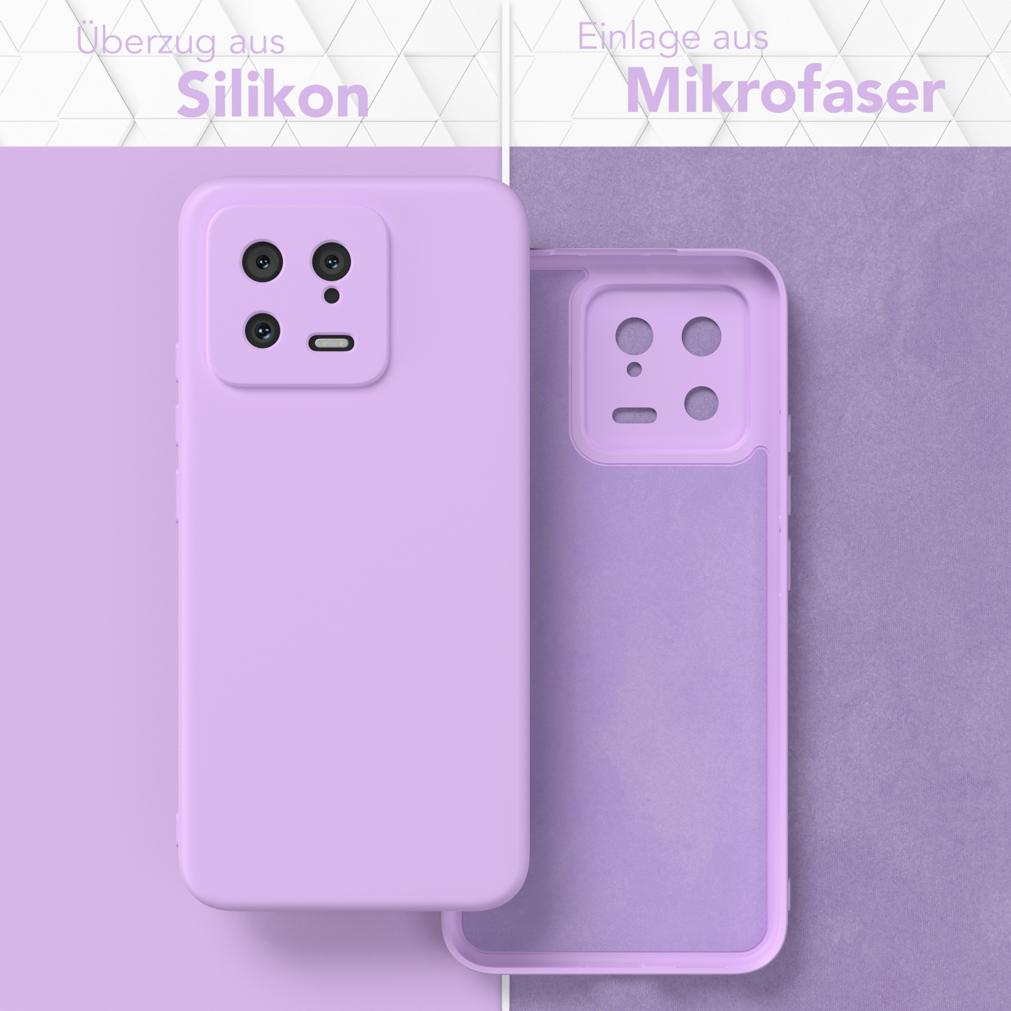 EAZY CASE TPU Xiaomi, Backcover, Lavendel Matt, 13, Lila Handycase Silikon