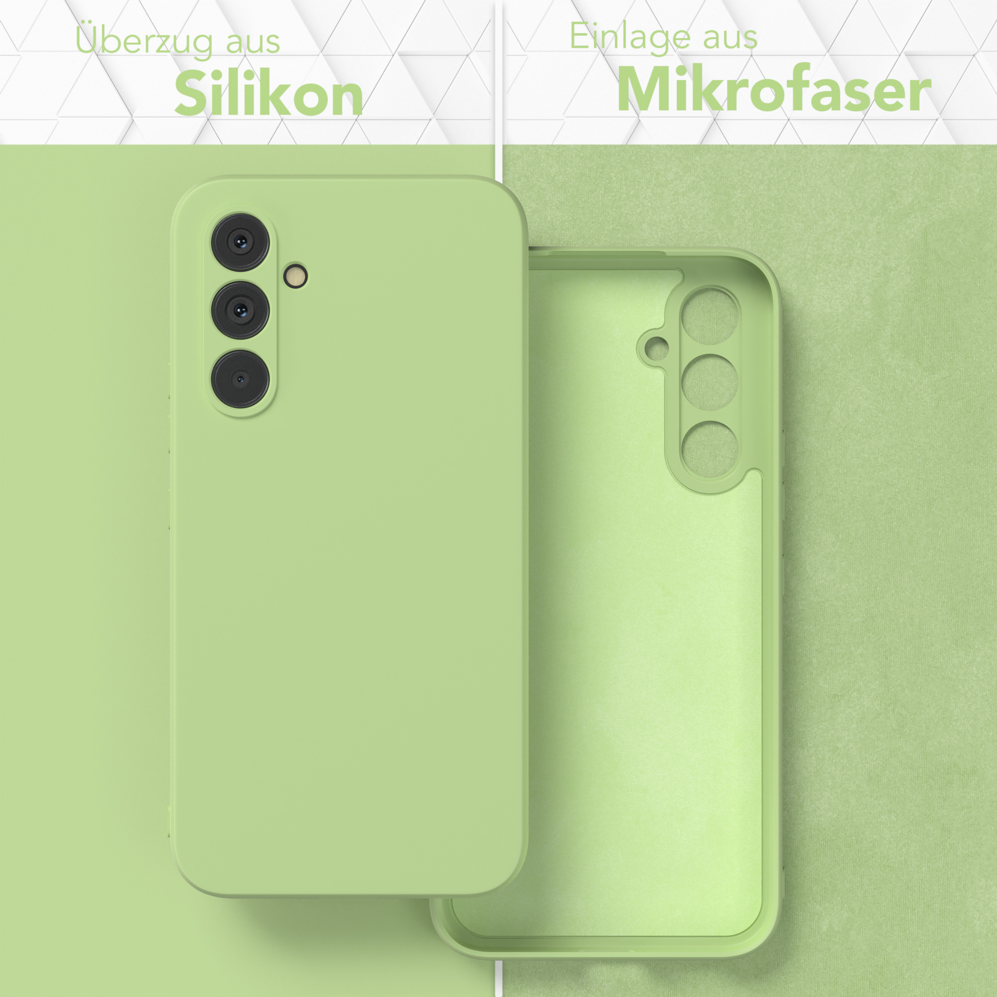 EAZY CASE Grün Silikon Backcover, Matt, A54, Handycase Galaxy TPU Samsung