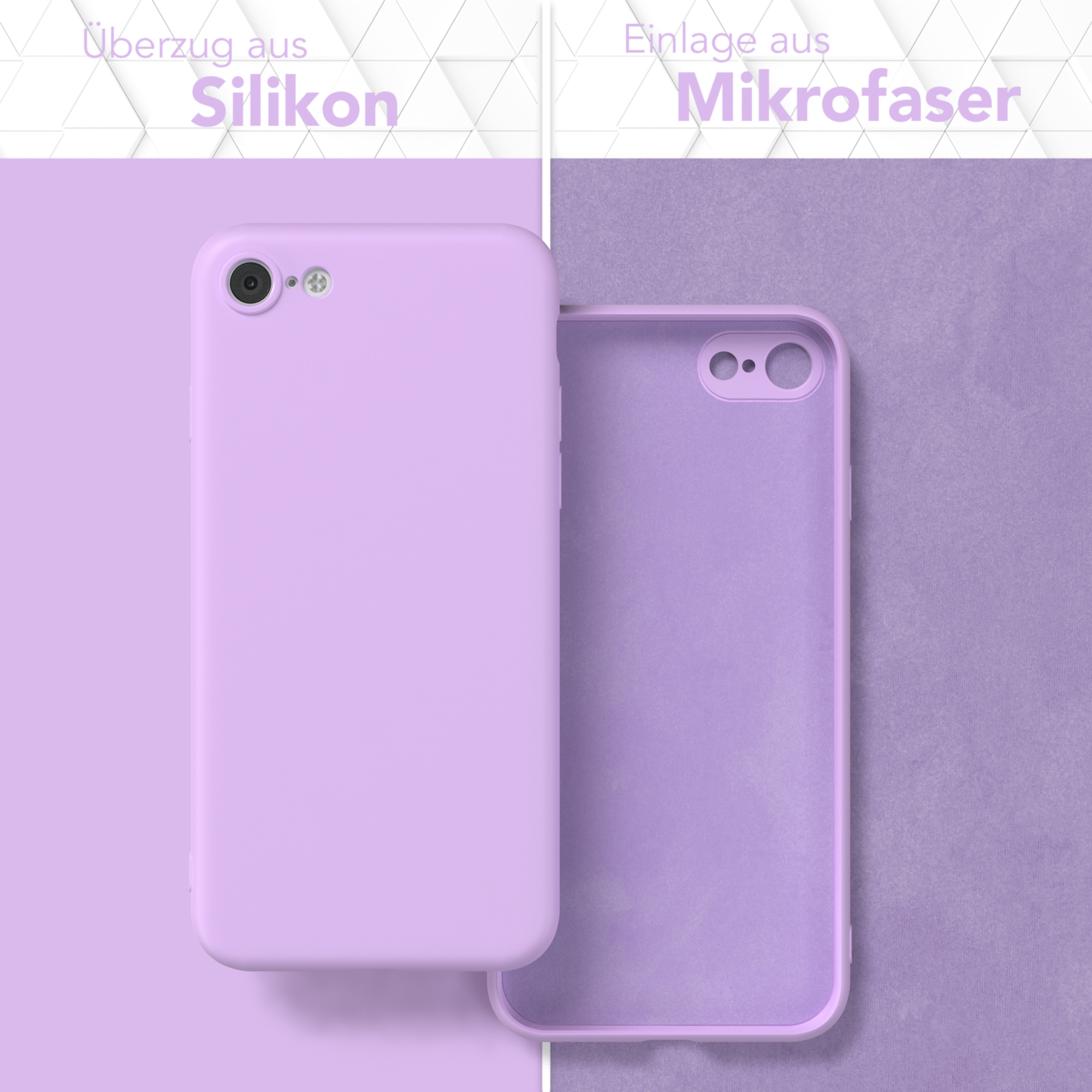 8, 2022 / TPU Matt, Silikon iPhone Backcover, SE 2020, 7 / Lavendel Handycase SE Apple, iPhone EAZY CASE Lila