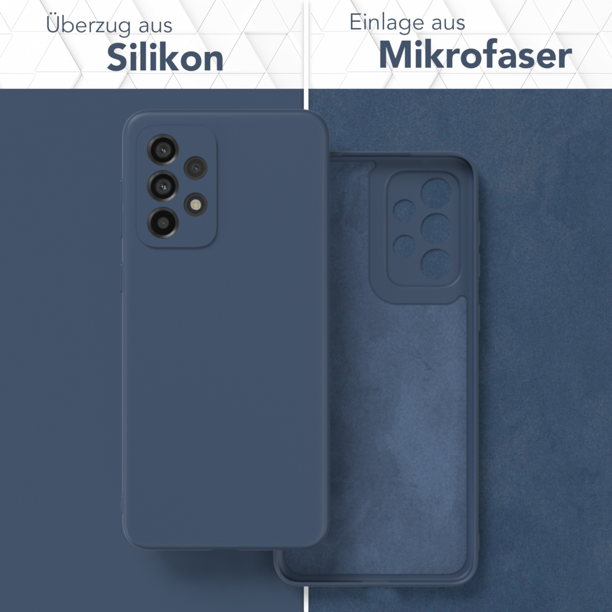 Dunkelblau Backcover, Galaxy Silikon Handycase Samsung, Matt, EAZY 5G, A33 CASE TPU