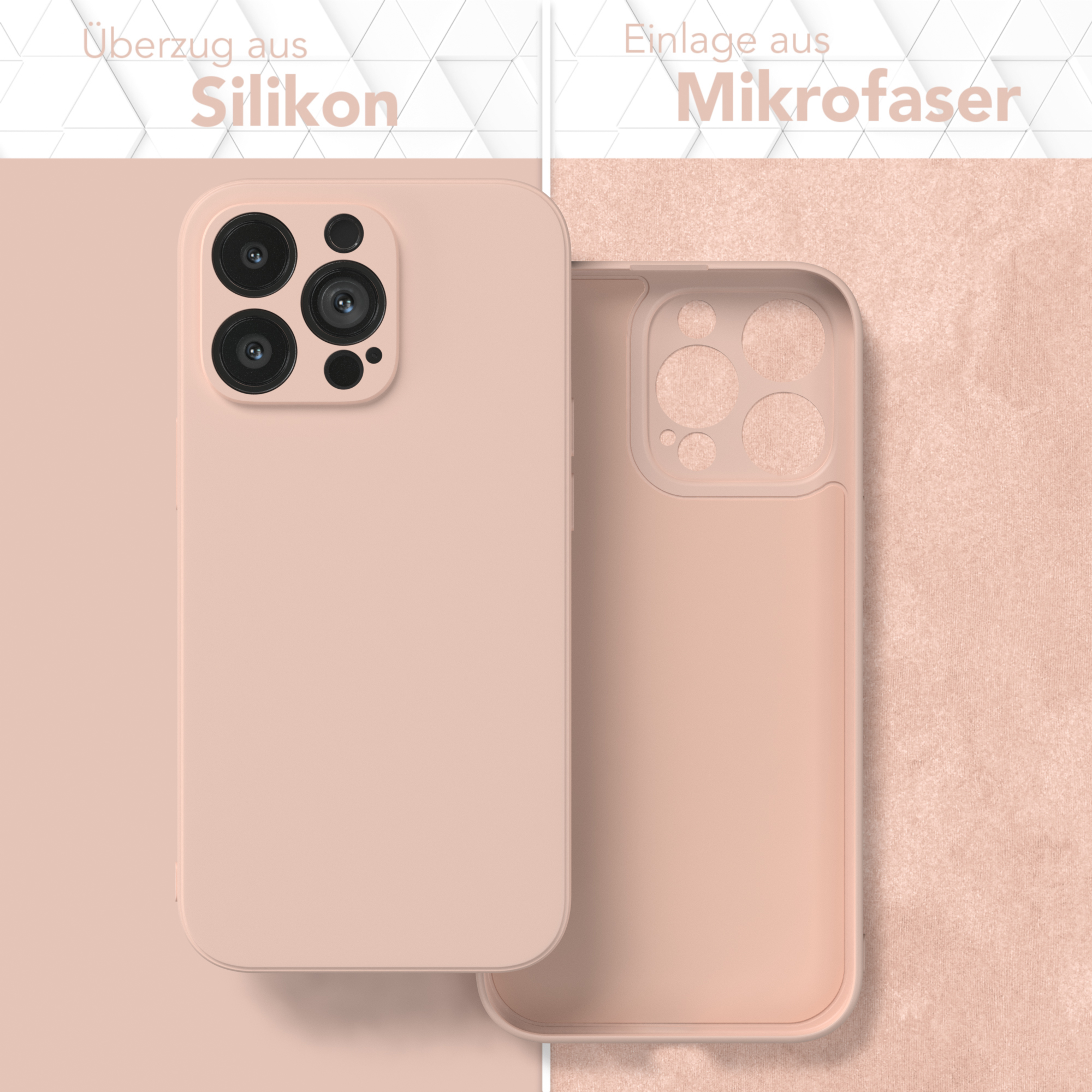 Matt, Apple, TPU 13 Pro, CASE Altrosa Silikon / EAZY Handycase Rosa iPhone Backcover,
