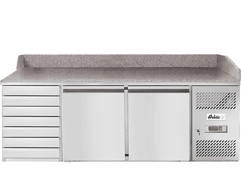 HENDI Getränkekühlschrank 643L Mit Leuchtkasten - Zweitürig, 8 Verstellbare Regale, 0-10°C