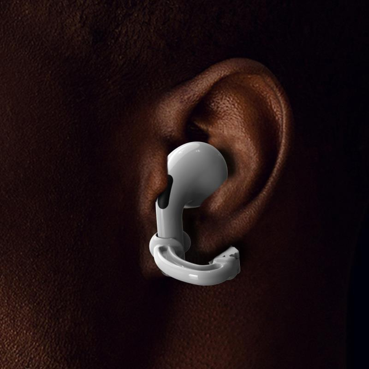 Holster für: Hülle Paar Anti-Rutsch-Ohrhaken Apple passend kabellose für Kopfhörer 1 INF Transparent