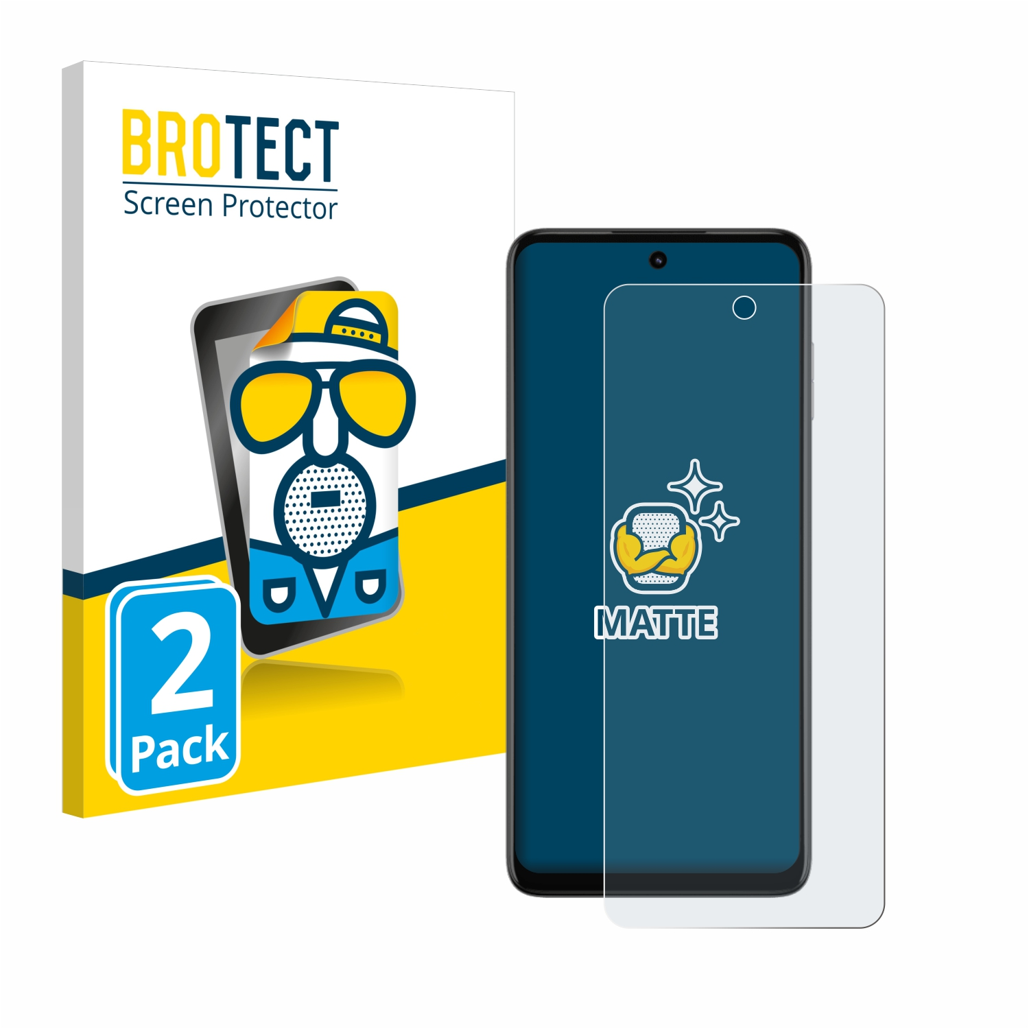 BROTECT 2x matte Schutzfolie(für 5G) G73 Moto Motorola