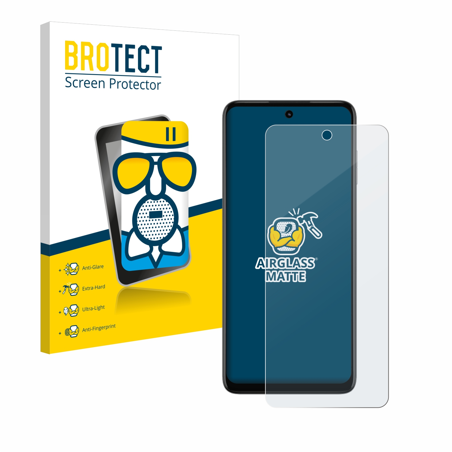 5G) Schutzfolie(für Moto G73 Motorola BROTECT Airglass matte