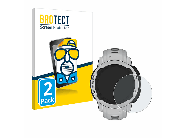 BROTECT 2x matte Schutzfolie(für Garmin Instinct 2S Solar (40 mm))