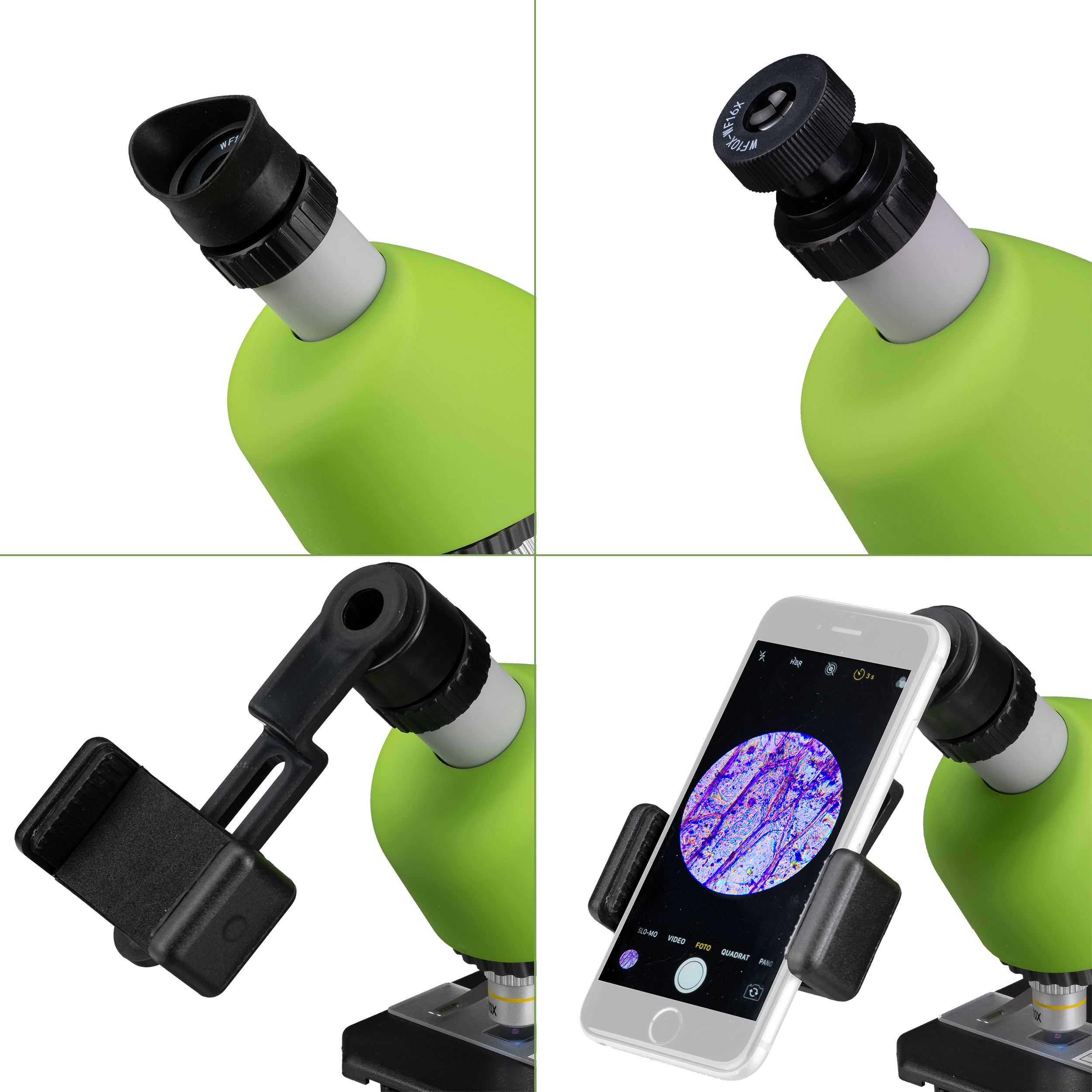 40x-640x BRESSER JUNIOR Color Mikroskop,