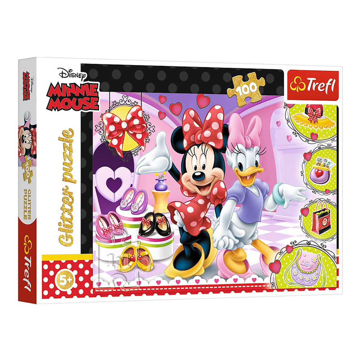 TREFL Disney Minnie Mouse - Puzzle Teile Glitter Puzzle 100