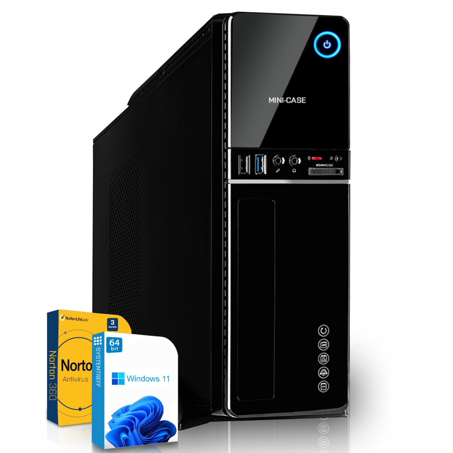 SYSTEMTREFF Mini Pro GB 6100 8 PC Prozessor, mit Intel i3 512 RAM, SSD, Pro, Core™ i3-10100, Intel® Windows Iris® Mini Core Intel® 11 GB