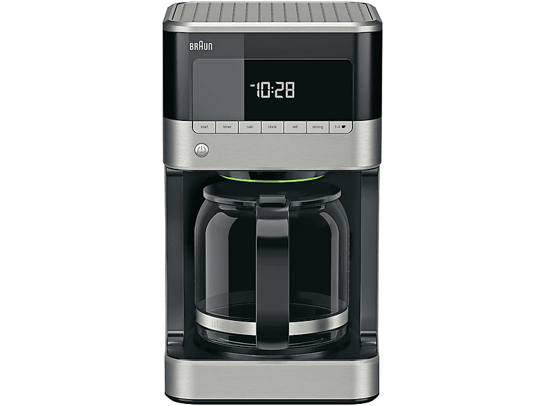 Edelstahl/Schwarz KF | MediaMarkt PURAROMA 7120 BRAUN EDELSTAHL/SCHWARZ Kaffeemaschine