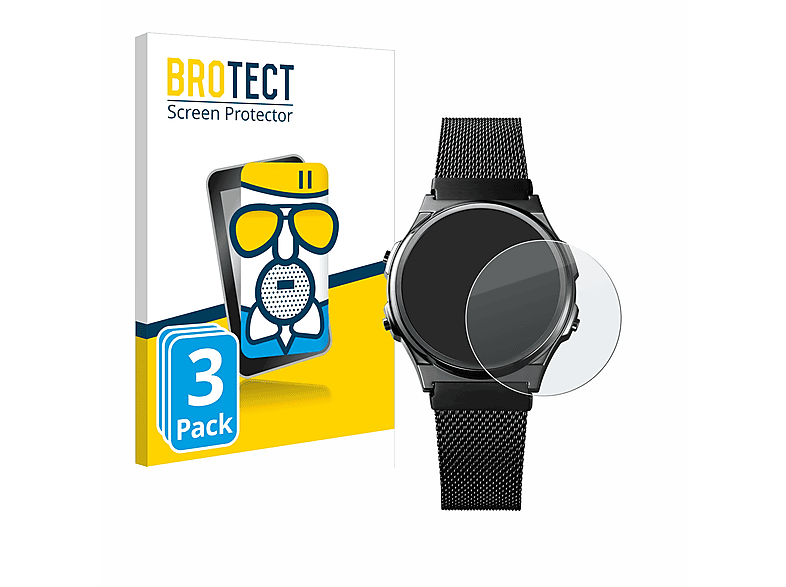 BROTECT 3x Airglass matte Schutzfolie(für Casio A171WEMB-1A)