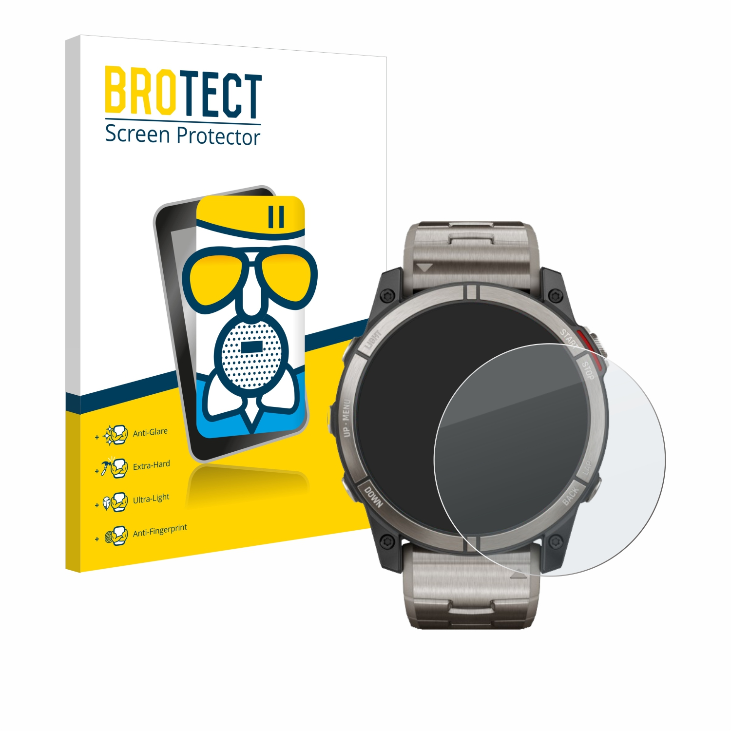 BROTECT Airglass quatix Garmin matte 7X) Schutzfolie(für