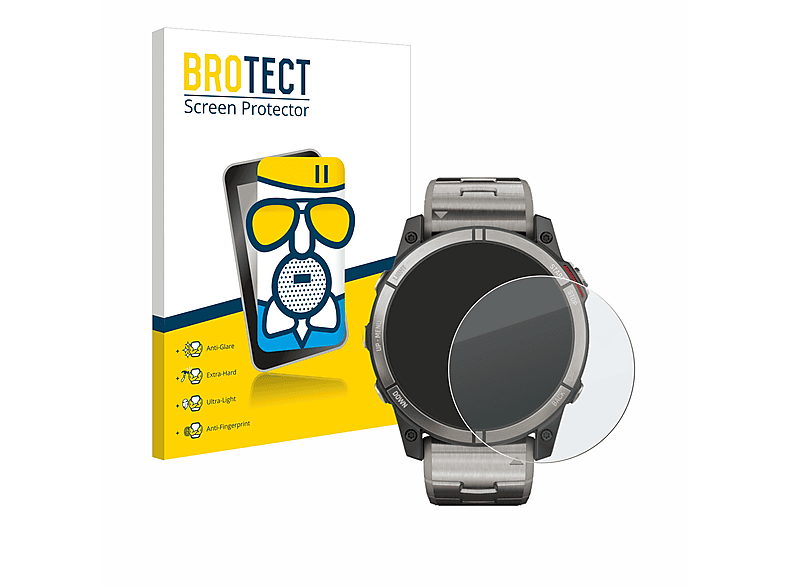 BROTECT Airglass quatix 7X) Garmin Schutzfolie(für matte