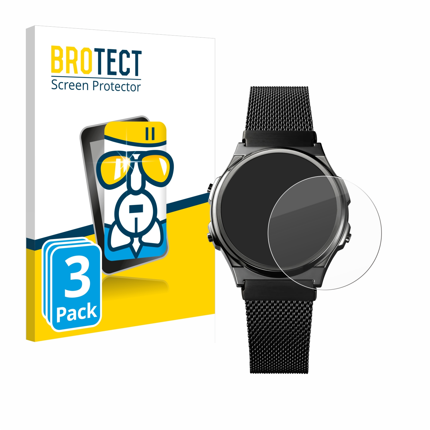 BROTECT 3x Casio A171WEMB-1A) klare Schutzfolie(für Airglass