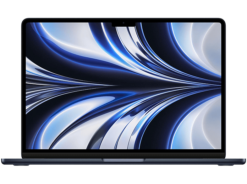 APPLE MacBook Air, Notebook, mit 13,6 Zoll Display, Apple M-Series,M2 Prozessor, 8 GB RAM, 256 GB SSD, Apple M2, Mitternacht, macOS