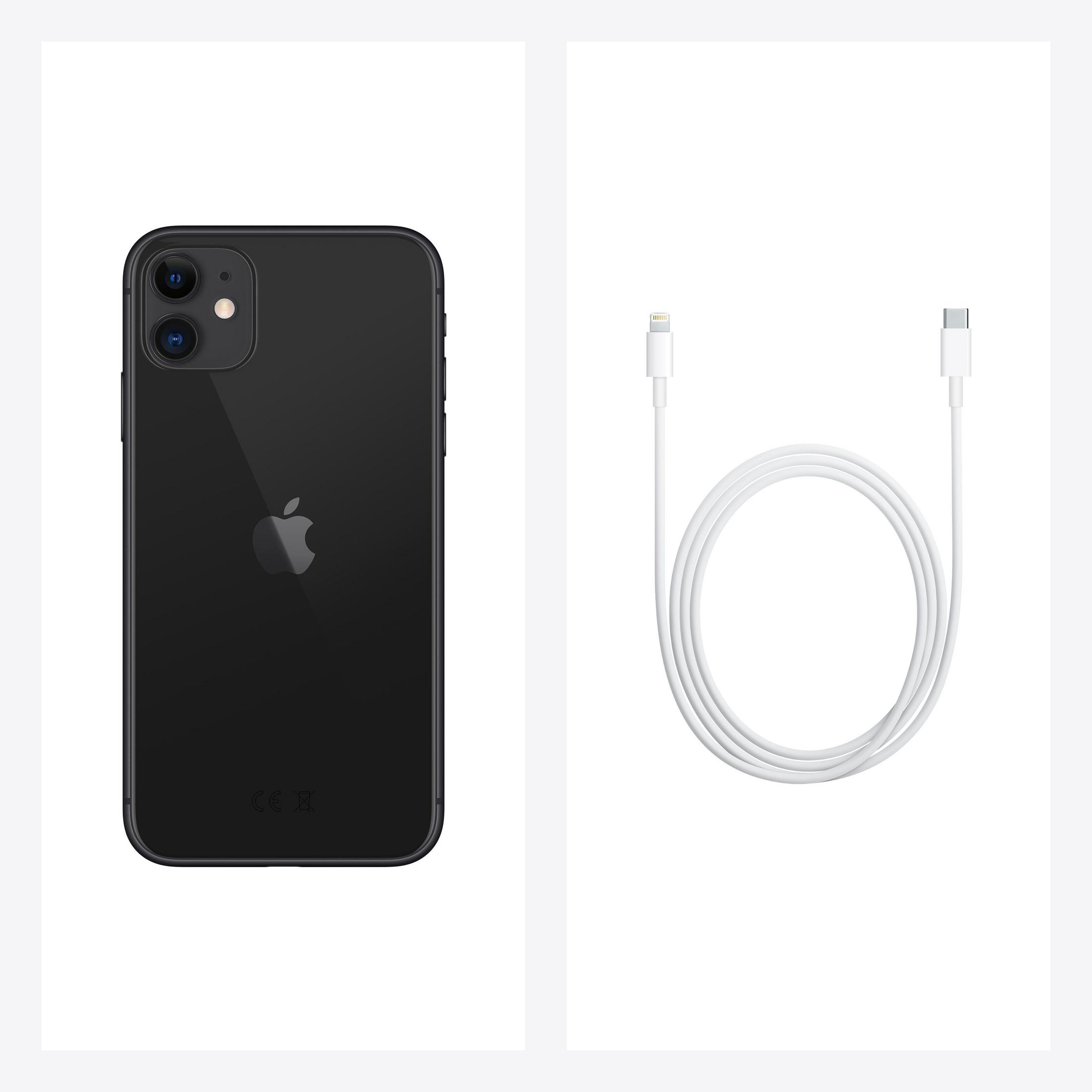 APPLE Apple iPhone 11 Schwarz 64GB GB Dual schwarz SIM (NEU) 64