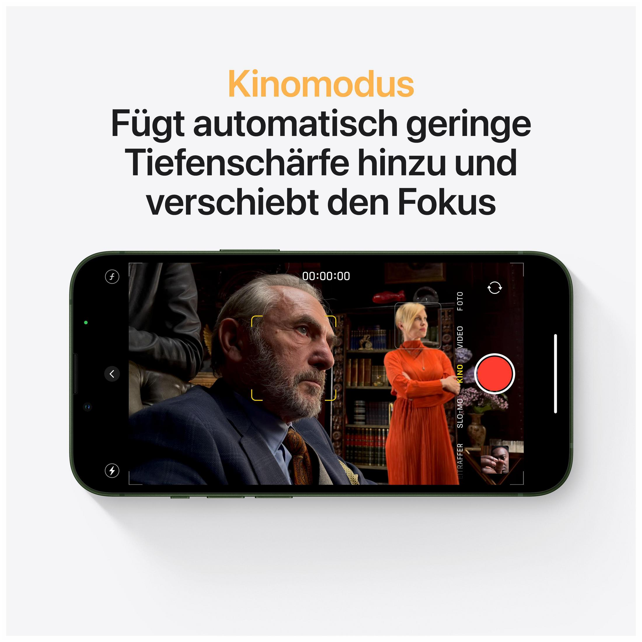 Telefon wyświetla interfejs nagrywania wideo. Nagrywana jest osoba.