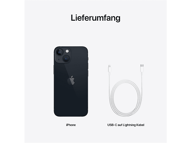 APPLE IPHONE 13 MINI 256GB MIDNIGHT 256 GB Mitternacht Dual SIM