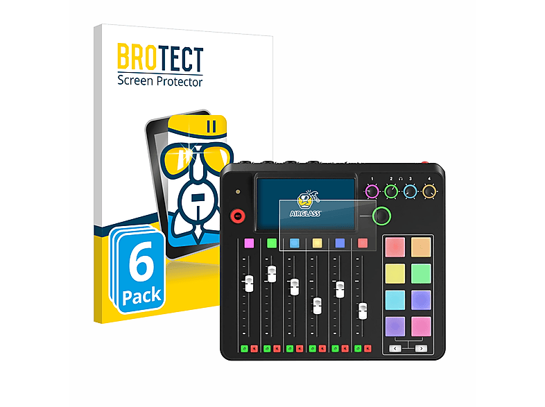 BROTECT 6x Airglass klare Schutzfolie(für Rode Rodecaster Pro II)