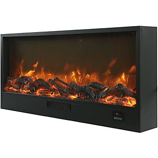 Chimenea eléctrica - SINED CAMINETTO-ISPICA-108, 1500 W, Negro