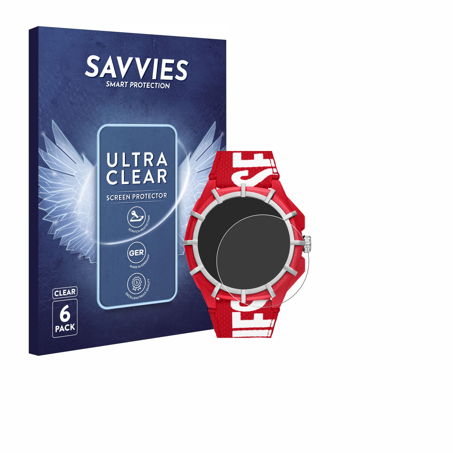 SAVVIES 6x klare Schutzfolie(für Framed) Diesel
