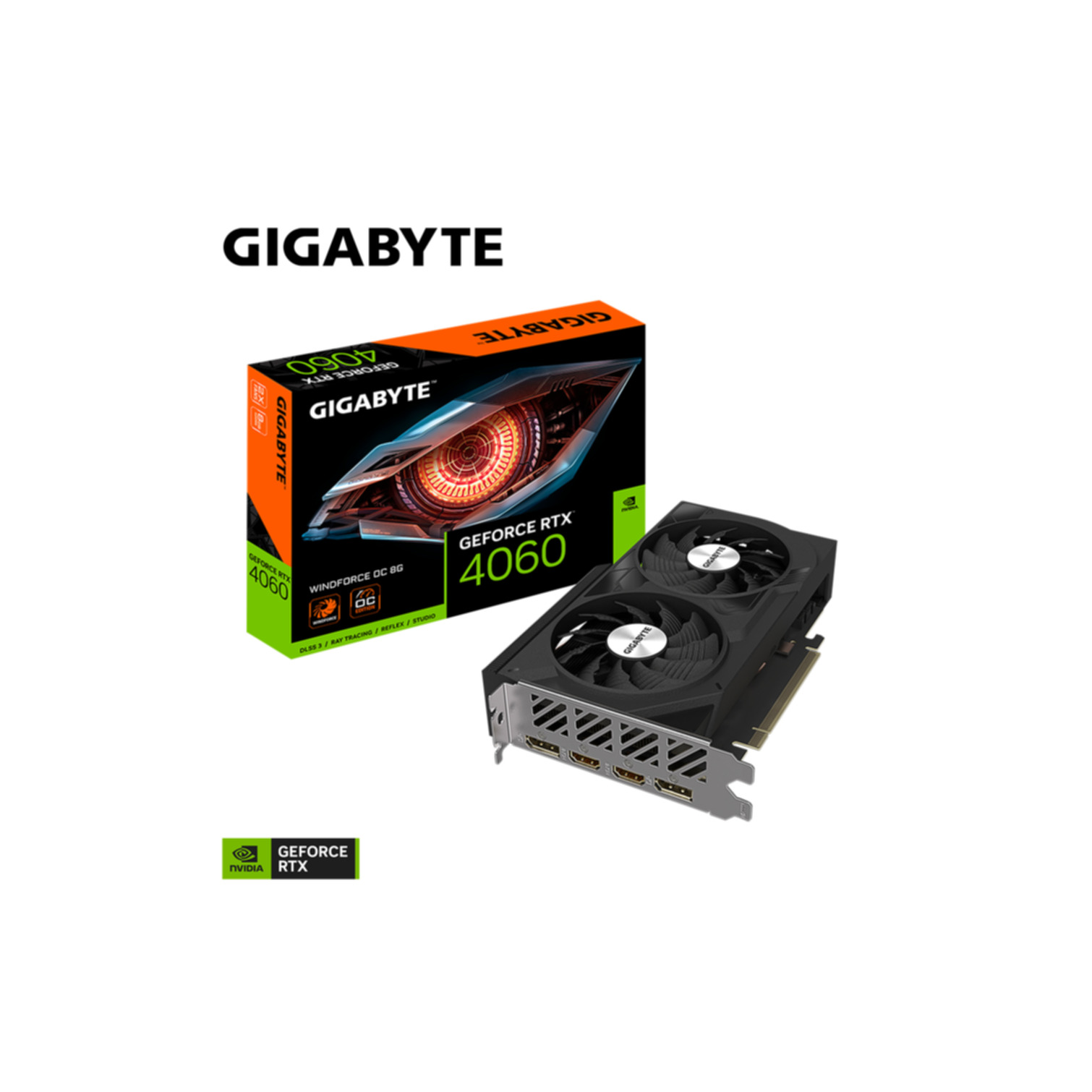 GeForce 8G GIGABYTE OC Grafikkarte) RTX (NVIDIA, WINDFORCE 4060