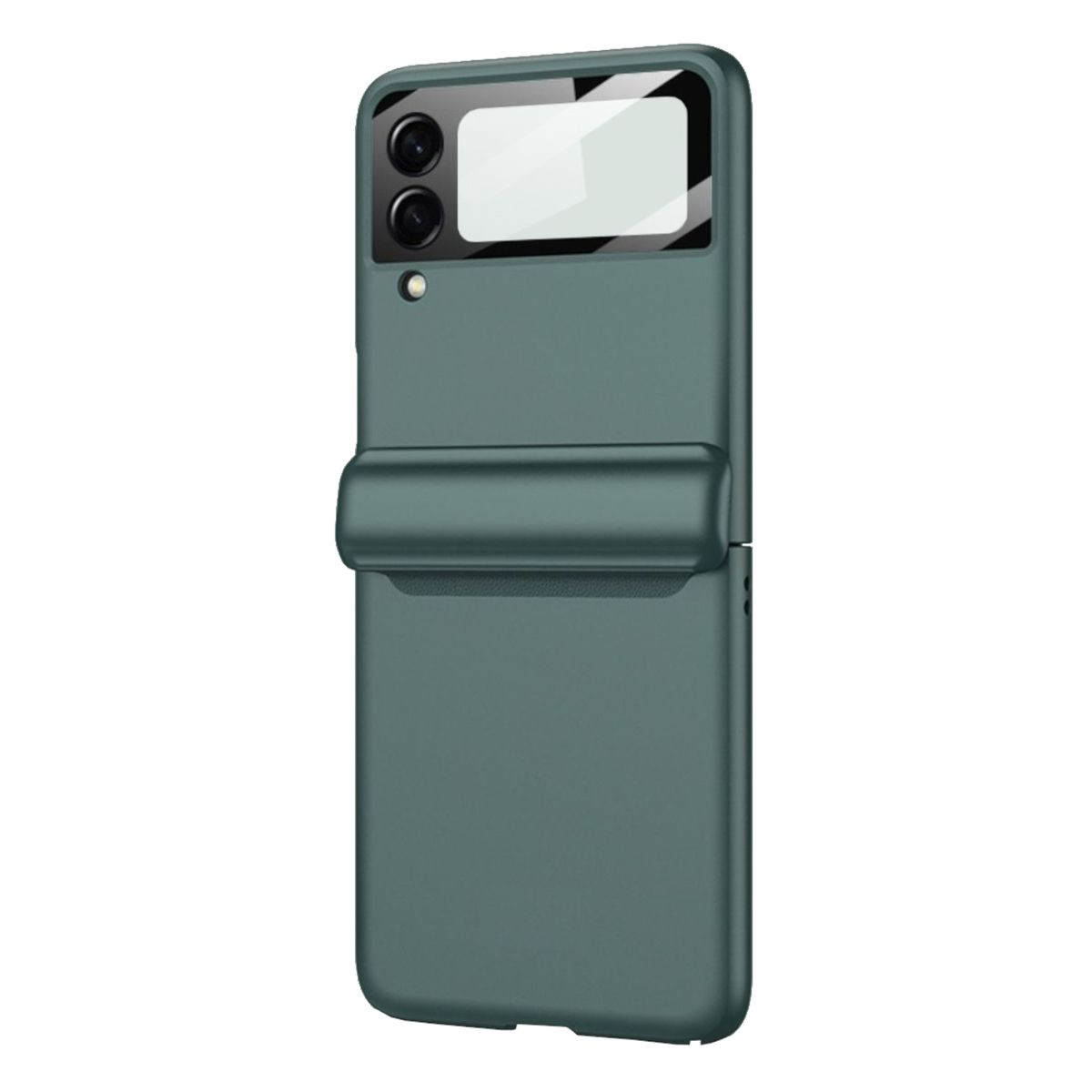 Samsung, Cover, Backcover, Grün Flip3 Hart WIGENTO 5G, Galaxy Z Magnetisches Vollschutz Kunststoff