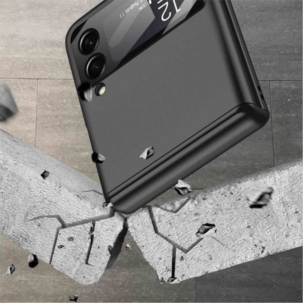 Samsung, Cover, Backcover, Grün Flip3 Hart WIGENTO 5G, Galaxy Z Magnetisches Vollschutz Kunststoff