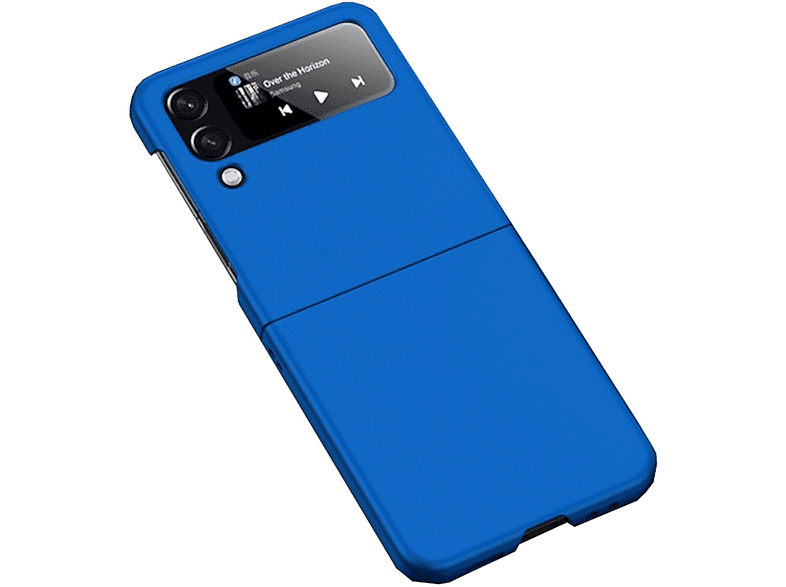 WIGENTO Kunststoff Schutz Cover, Backcover, Samsung, Galaxy Z Flip4 5G, Blau