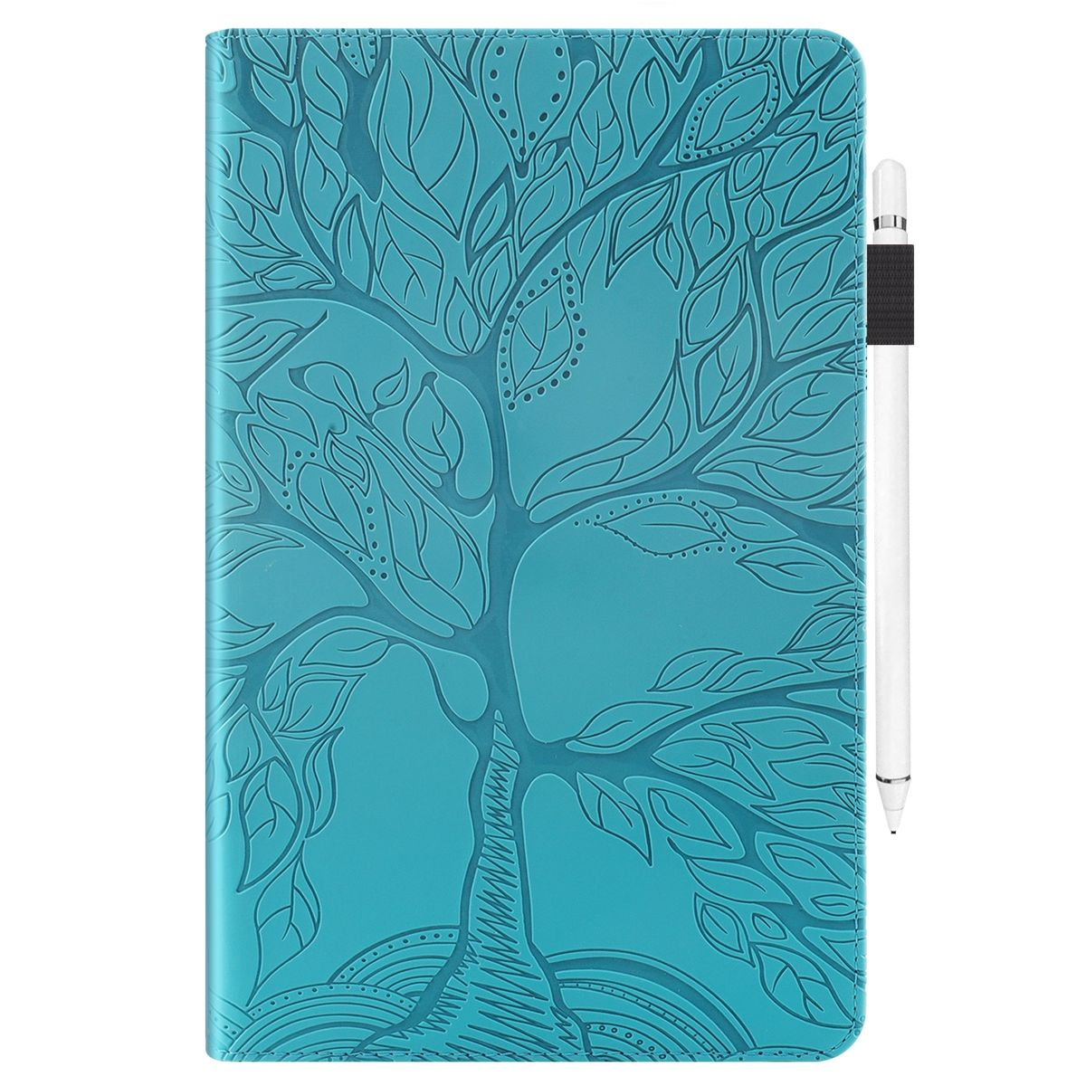 WIGENTO Aufstellbare Kunst-Leder Bookcover, Pad Tasche / Pro, Honor, Baum Motiv, X9 X8 Blau