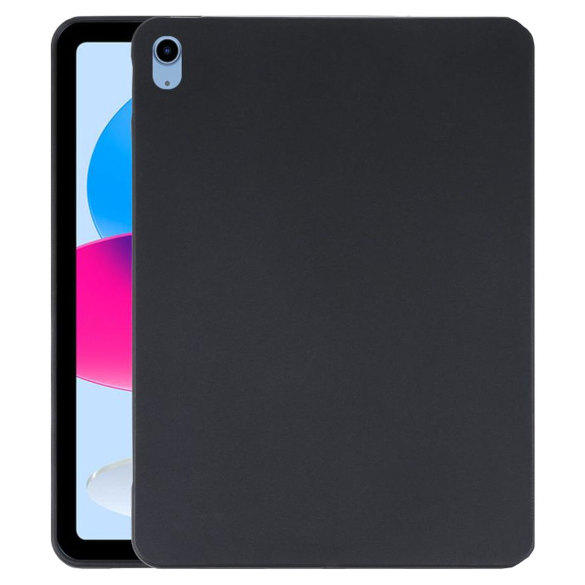 WIGENTO TPU Silikon iPad dünn, 10.9 Apple, robust Schwarz Gen, 2022 10. Hülle Backcover