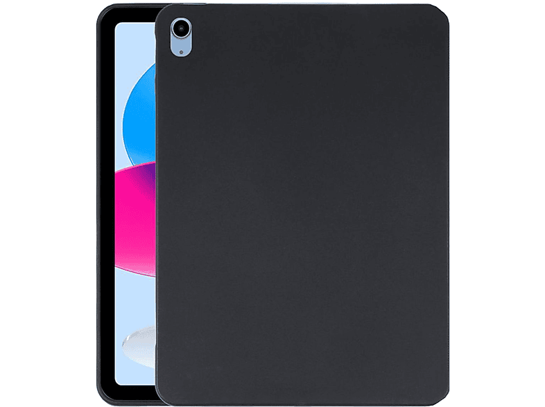 WIGENTO TPU Silikon Hülle robust dünn, Backcover, Apple, iPad 10.9 2022 10. Gen, Schwarz | Tablet Backcover