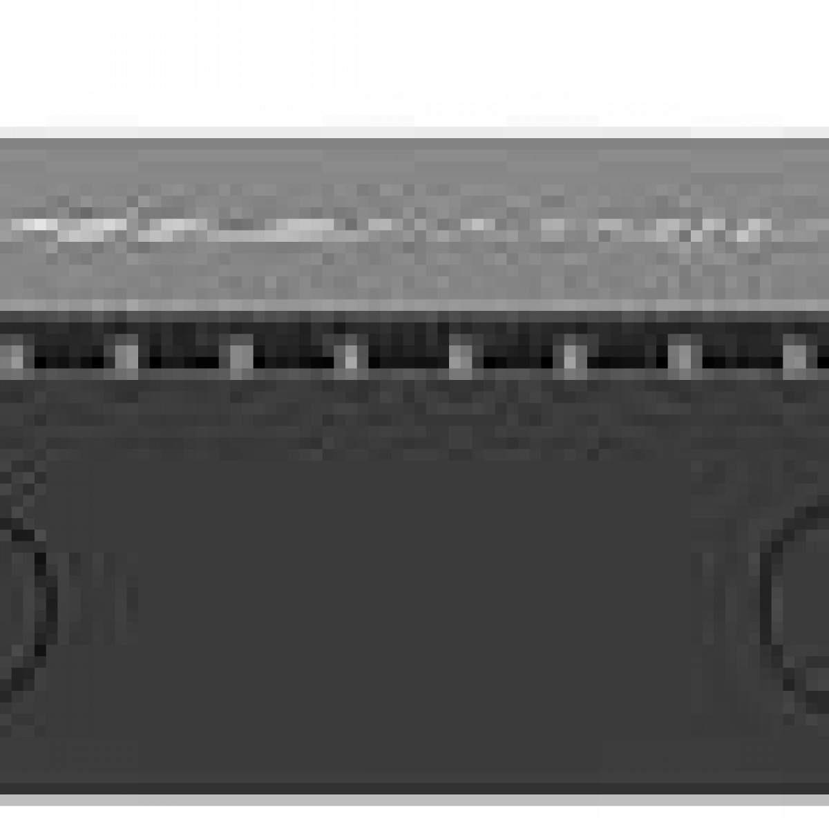 Czarno-biały obraz urządzenia, prawdopodobnie telefonu lub tabletu.