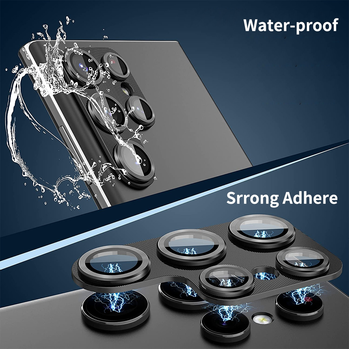 WIGENTO Back Kamera Aluminiumlegierung & Schutzglas(für Hart Galaxy H9 Ultra) Samsung Glas S23