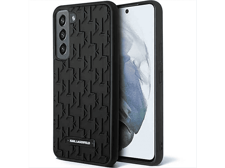 Backcover, Hülle, 3D KARL Galaxy Design S23, Monogram LAGERFELD Samsung, Schwarz