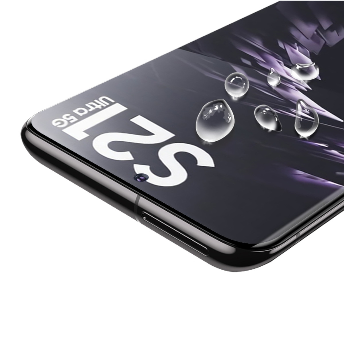 S21 Galaxy WIGENTO Display Ultra) Samsung H9 1x Folie Schutzglas(für 4D Panzer Curved