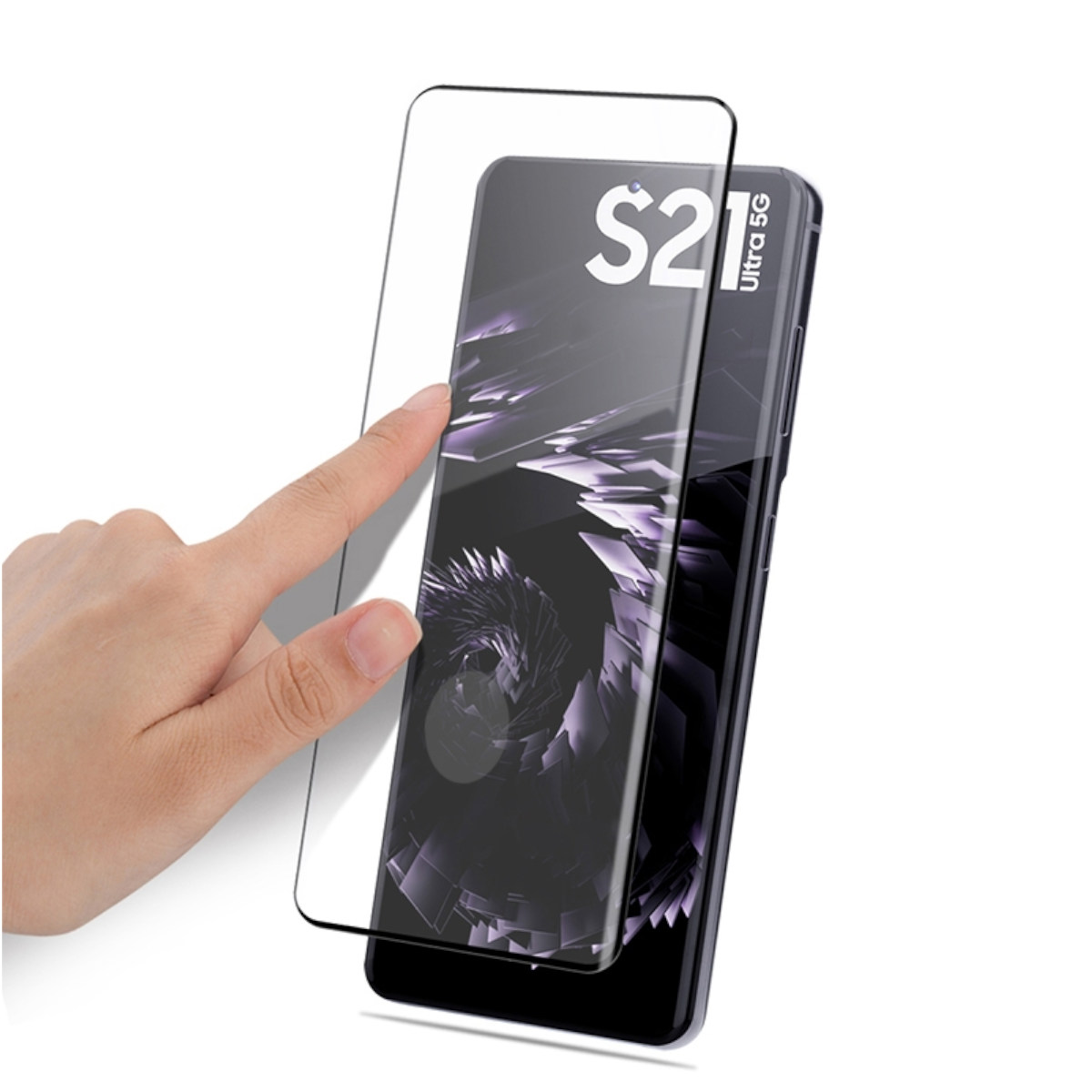 WIGENTO 1x 4D S21 Samsung Curved Folie Schutzglas(für Ultra) Display Galaxy Panzer H9