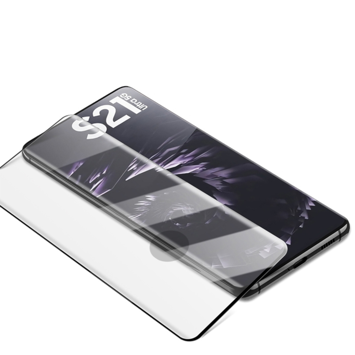 WIGENTO 2x 4D G998B) Folie Samsung Curved Galaxy S21 Schutzglas(für H9 Ultra Panzer Display