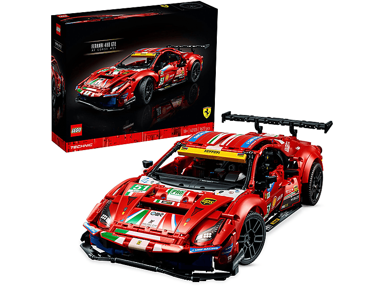 Juego de construcción  - Technic 42125 Ferrari 488 GTE “AF Corse #51” LEGO