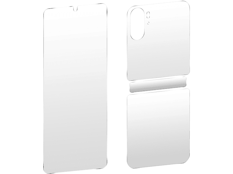Flip) Vorder- Rückseite Schutzfolien(für AVIZAR N2 und Oppo Find