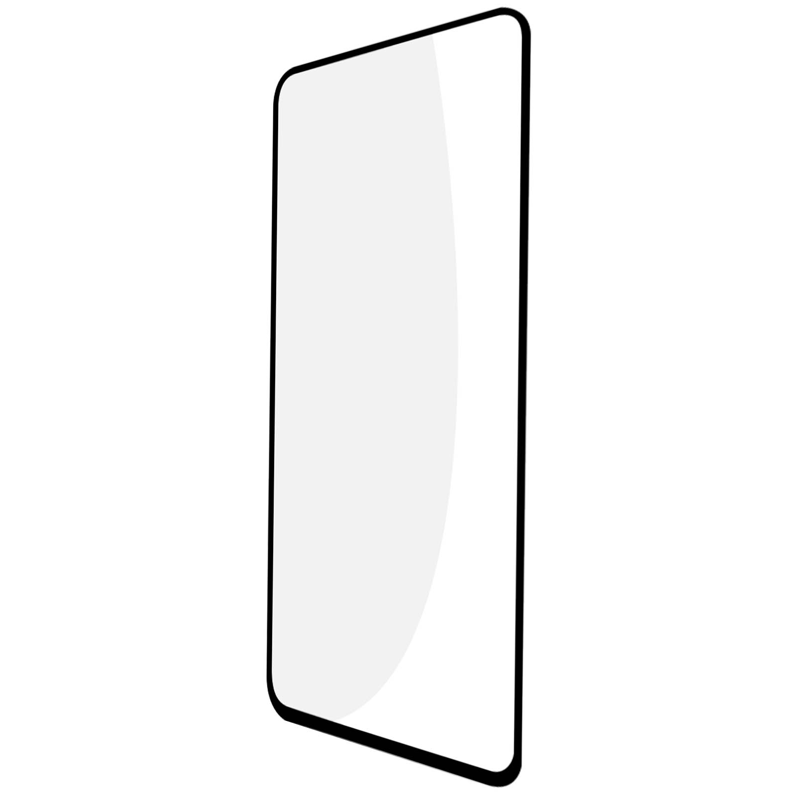 Un proteggi schermo rettangolare con bordi neri su sfondo bianco, design semplice.