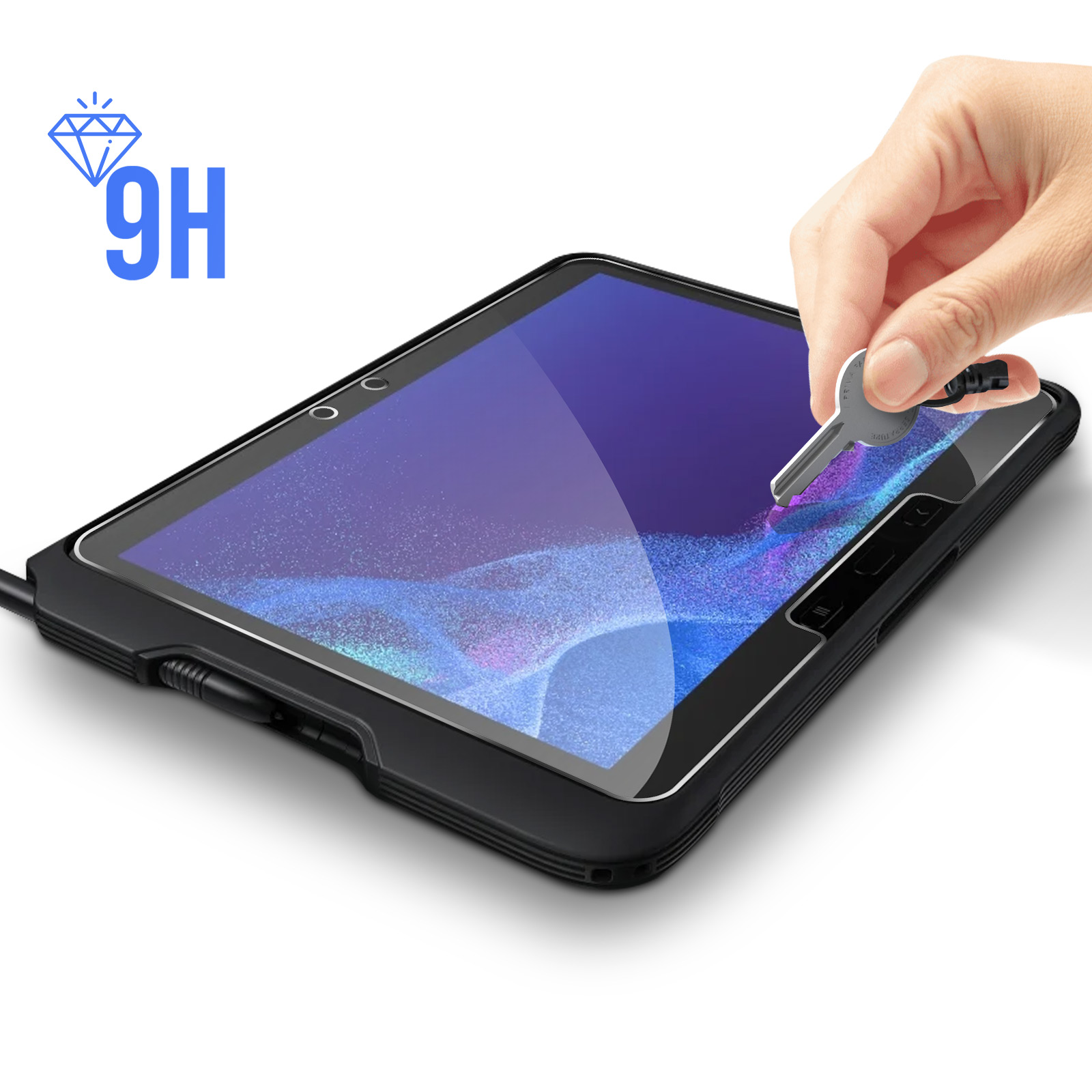 BIGBEN Gehärtetes Glas 4 Pro) Galaxy Tab Samsung Glas-Folien(für Active